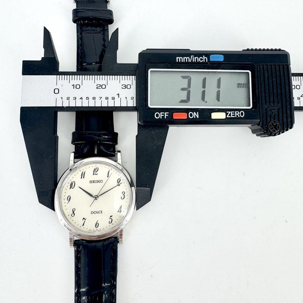 [USED] Battery SEIKO DOLCE Round Vintage White Watch