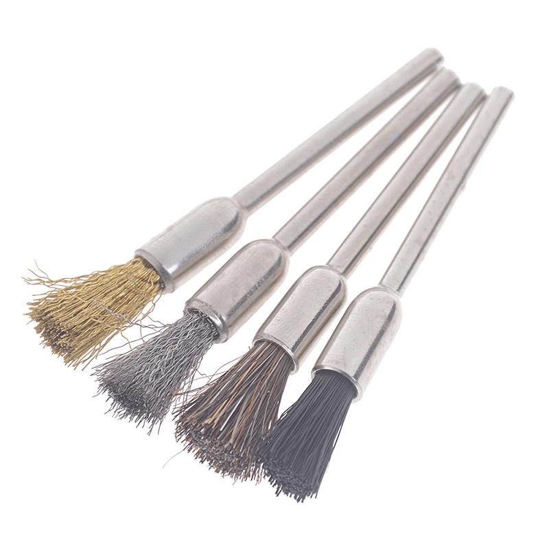 1Pcs Nail Drill Bit Cleaning Brush Electric Manicure Drills Copper Wire Cleaner