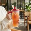 Transparante Plastic Waterfles Met Rietje&Zeef Reis Sport Draagbare Drinkfles Grote Capaciteit Hittebestendige Tumbler