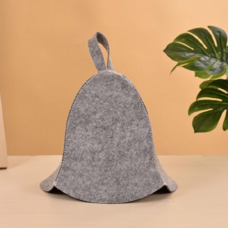 Wool Felt Sauna Hat Reusable Shower Cap for Home Bathroom Bathing Accessories