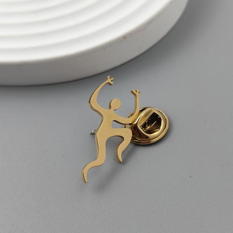 

Sports Figures Cufflinks Brooches Youthful Casual Styles Popular Accessories Both Men Women 14k