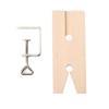 Jewelers Bench Pin Clamp V-Slot Bench Pin Plug with Clamp Professional Jewelers Making Machining Tools for Workbench