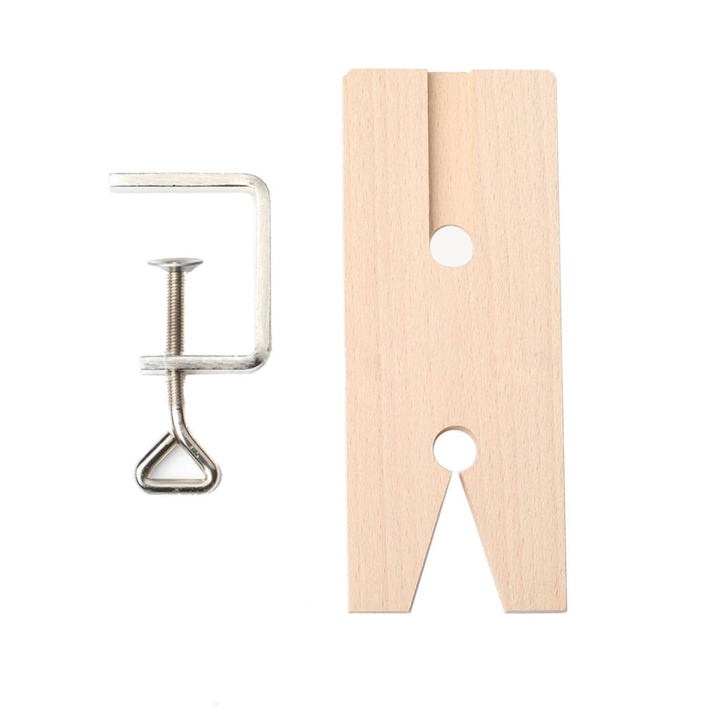 Jewelers Bench Pin Clamp V-Slot Bench Pin Plug with Clamp Professional Jewelers Making Machining Tools for Workbench