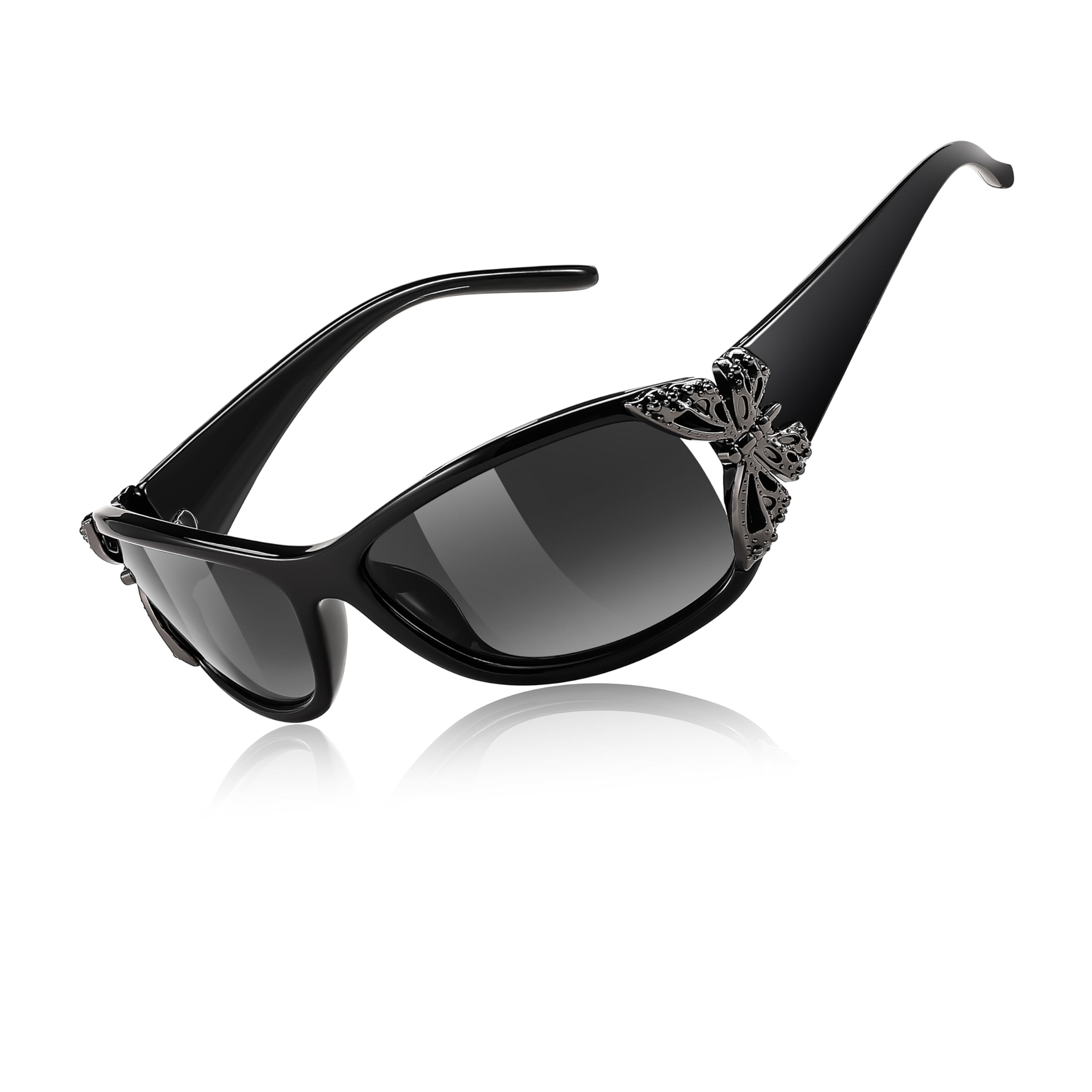 

FEISEDY Polarized Cool and with Jeweled UV400 Slimming for and Outdoors Women s Sunglasses, Elegant, Frame, Protection, Face, Driving, Travel, (B0078)