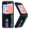 Creative Audio Tape Print Case For Samsung Galaxy Z Flip 8 7 6 5 Flip8 Flip7 Flip6 Luxury Leather Skin Hard Folding Phone Cover