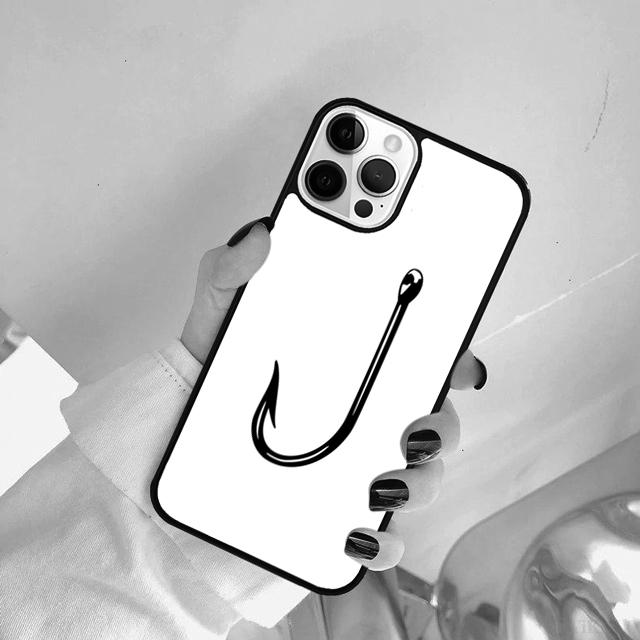 Fish Hook Fishing Phone Case Cover For iPhone 17 Air 15 Pro MAX 16 Plus 14 12 11 13 Coque
