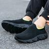 Fashion Men's Fashion Sports Shoes Breathable Thick Soled Black Outdoor Walking Shoes Anti Slip Men's Casual Daily Running Sports Shoes