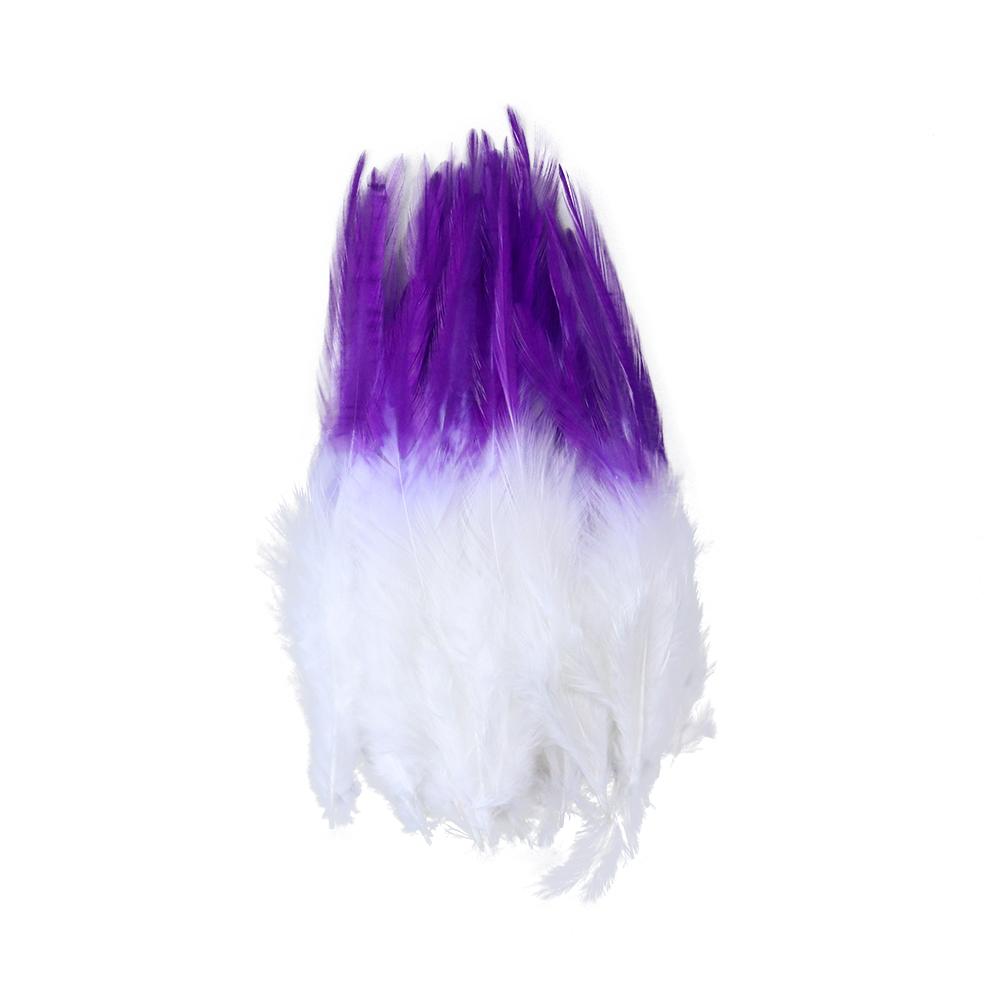 10-15cm Purple Chicken feather Natural Rooster feathers Fly-tying Material Cock Plumas for craft Dream Catcher Jewelry Decor