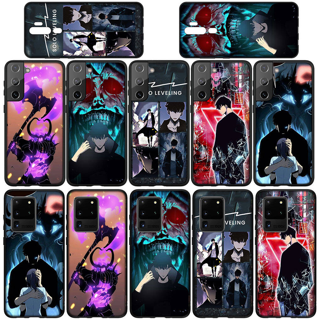 for Samsung Galaxy S25 S24 iPhone 17 16 15 Xiaomi Redmi Note 14 13 12 11 Plus Pro Max XR Phone Case Solo Leveling Sung Jinwoo Arise OPPO Huawei Cover