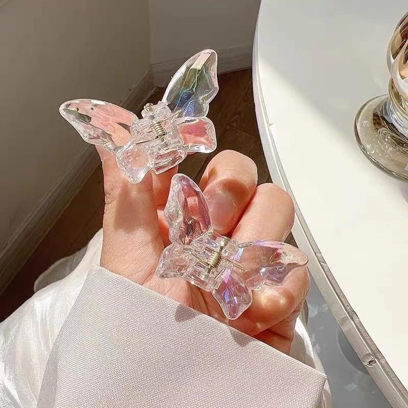 Jelly Colour Butterfly Hair Clip Women Korean Girl Group Fashion Shark Clip Hair Accessories