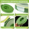 Reusable Avocado Storage Container Plastic Flip Top Fresh Fruit Keeper Box Rectangle Shape Food Saver Pod Dishwasher Safe