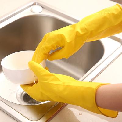 Lavado de platos domésticos Lavado de ropa Guantes de goma Guantes de látex impermeables para tareas domésticas