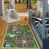 Child Playmat Highway Simulated City Traffic Playroom Area Rug,Carpet for Home Living Room Bedroom Sofa ,kids Non-slip Floor Mat