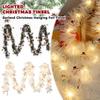 5m Multicolor LED Christmas Garland With 50 Sparkling New Lights Tree Decor Hanging Ribbon Ornaments Fairy Xmas Year Wreath V3W6