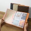 A4 Leather Family Document Organizer: Large Capacity for Birth Certificates, Tickets, Passports, and more.