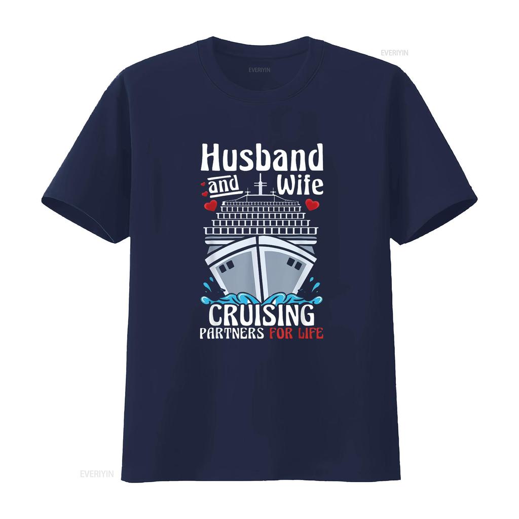 Cruising Cruise Vacation Husband Wife Couple For W Women s Unique T Shirt Top Summer Fun vintage Washed homme designer clothes