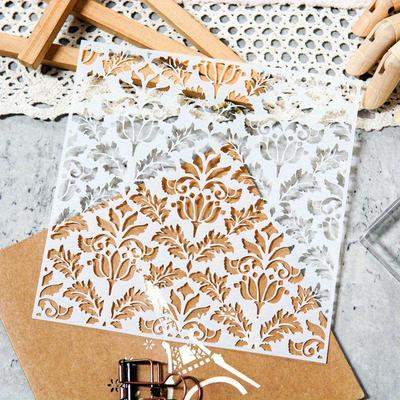 1/2 adet Vintage Bahar Desenli Plastik Şablon DIY Kart Yapımı, Scrapbooking & El Sanatları için - Dekoratif Arka Planlar, Fotoğraf Albümleri & Tebrik Kartları için