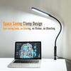 Clamp on Lamp, LED Desk Lamp, 18W, 3000 LMS, 3 Color Modes, 16 Brightness Levels, CRI>95, 0.5H/1H Timer, Eye-Caring Task Lamp with Remote for