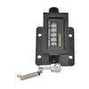 Contatore Meccanico Funzione di Reset Vetro Trasparente Durevole Design a Specchio Strumento di Conteggio Accurato a 5 Cifre