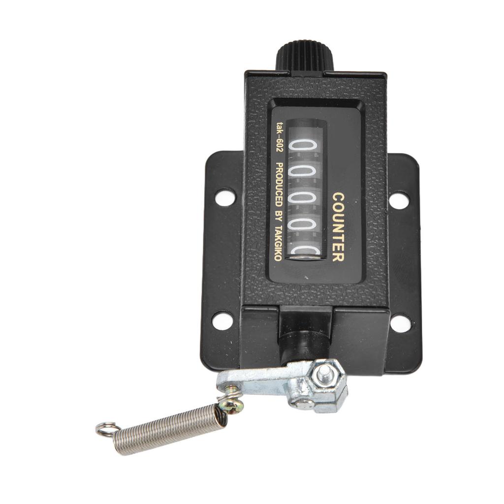 Contatore Meccanico Funzione di Reset Vetro Trasparente Durevole Design a Specchio Strumento di Conteggio Accurato a 5 Cifre