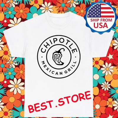 Chipotle Mexican Grill Men's White Size S-5XL