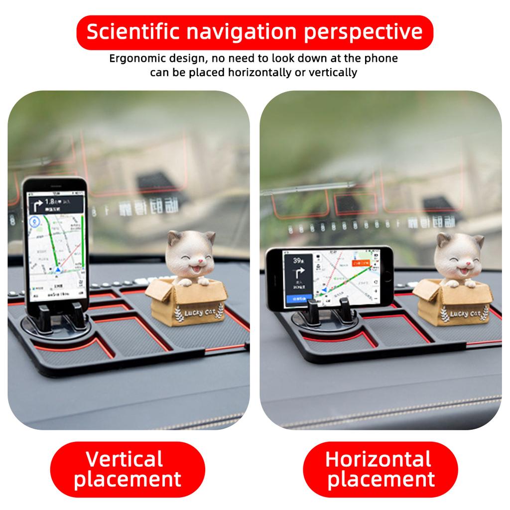 General Motors Mobile Phone Holder Multi functional Car Anti slip Pad Holder Interior Supplies Storage Pad Temporary Parking Num