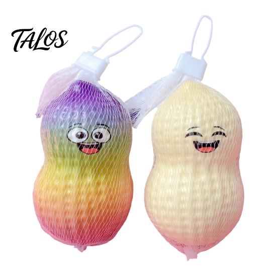 Stress Relief Toy Cartoon Peanut Toy, Slow Rising Simulation Squeeze Ball Relaxation Fidget for Kids Adults Sensory