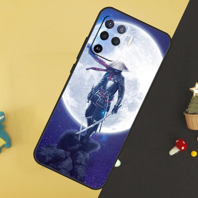 Japan The Samurai Ninja For OPPO A9 A5 A53 2020 A52 A72 A96 A76 A16 A54 A74 A94 A58 A78 A98 A15 A79 A17 A57 A77 Case