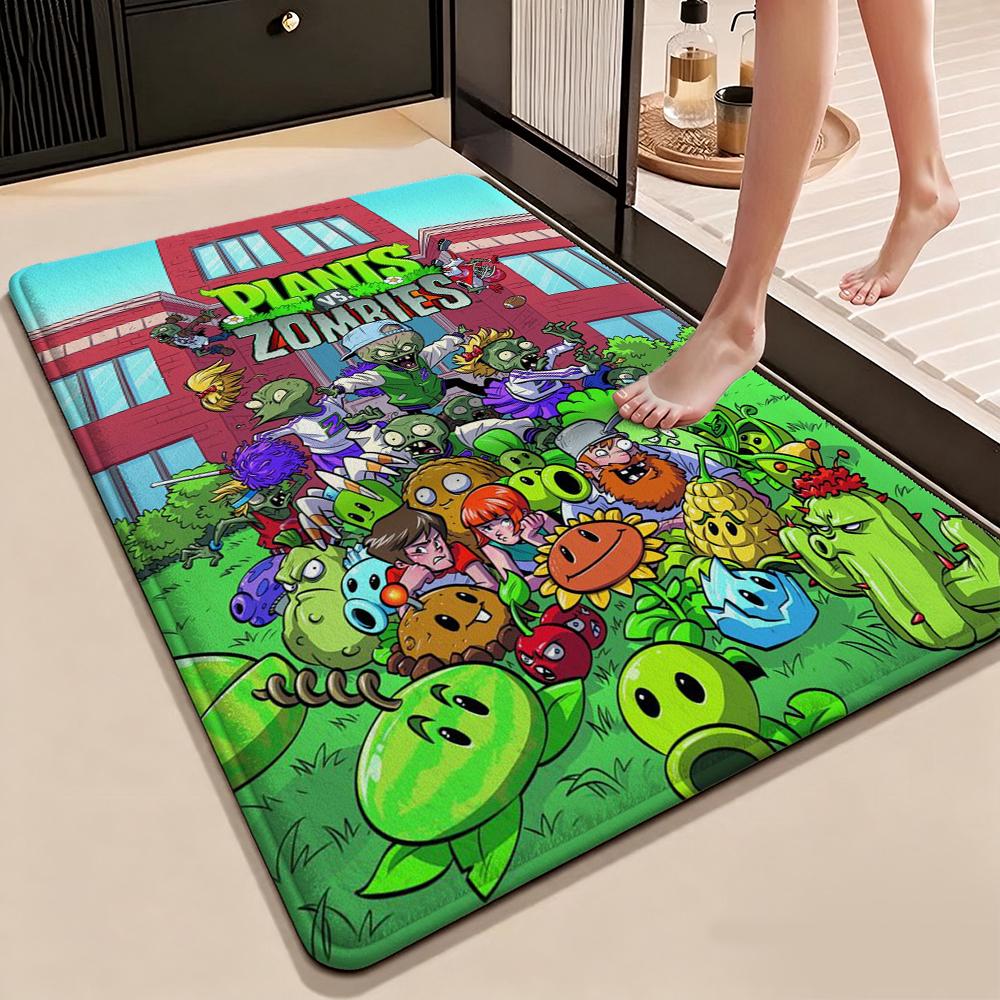 Plants Vs Zombies Carpet Living Room And Bedroom Mats Floor Mats Doormat Office Chair Cushion Room