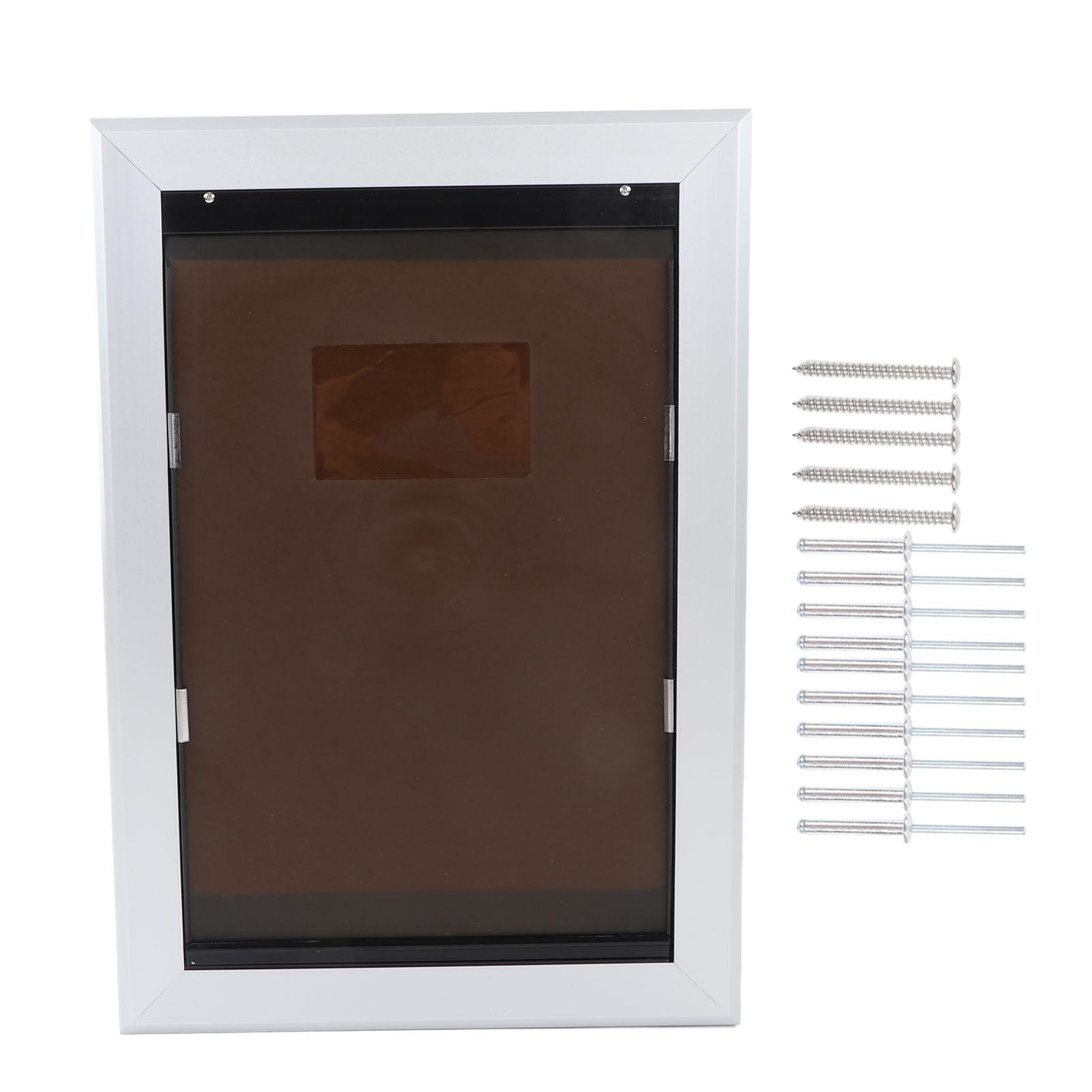 

Дверца для собак Гибкая запираемая безопасная прочная прочная дверца для защиты домашних животных для внутренних и наружных дверей, серебристая 516x363.5x65mm / 20.3x14.3x2.6in серебряный