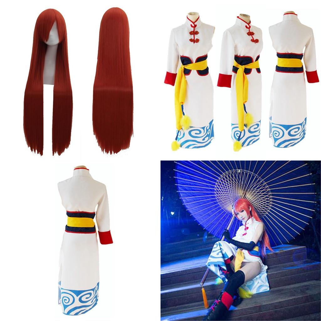 Exquisite Gintama Future Kagura Cheongsam Party Dress Cosplay Costume Set For Fans