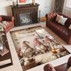 Gnome Theme Crystal Velvet Rug Personalized Custom Name Text Soft Floor Mat Home Decor