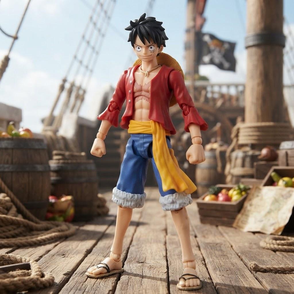 One Piece Monkey D. Luffy Action Figure - Anime Heroes Collection