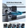 andobil for MagSafe Car Mount [20xN55 Strongest Magnet] Magnetic Phone Holder for Car Vent Stable Metal Clip 360 Adjustable Magnetic Car Phone Holder