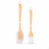 Integrated Silicone Spatula and Basting Brush Set for Baking Cooking Large + Medium