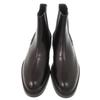 Used AUTHENTIC HERMES side gore boots short boots Black Leather
