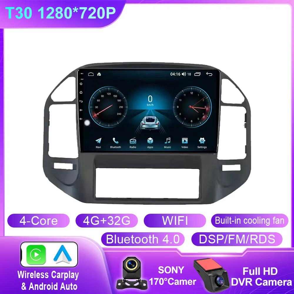 Android Head Unit For Mitsubishi Pajero 3 V70 V60 1999-2006 Car Auto Radio Carplay Multimedia GPS Navigation WIFI+4G No 2din DVD