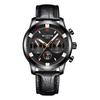 Top Brand Fashion Men's Watch Fake Three Eyes Quartz Steel Band Waterproof Student Men's Watch