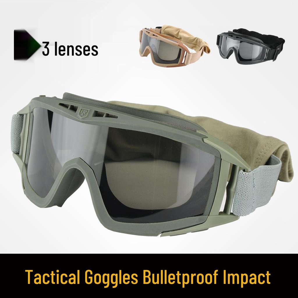 Taktische Desert-Schutzbrille für Spezialeinheiten - Winddicht, Antibeschlag, Schlagfest für Outdoor- und Reitabenteuer