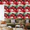 Ink Red, Coral and Green Wallpaper for Living Room and Bedroom 50x1000