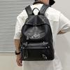 Schulranzen Rucksack für Männer und Frauen Pendeln Große Kapazität Leicht Rock Wind Nieten Wasserdicht Reise Rucksack High School College Tasche
