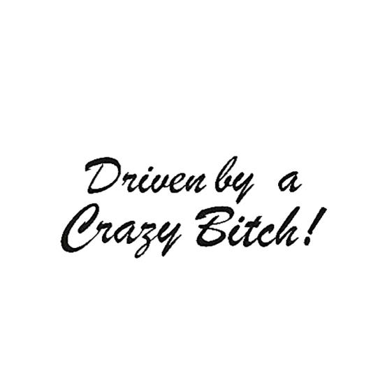 

Забавная сумасшедшая сука, автомобиль, грузовик, кузов, декор для окна, светоотражающая наклейка чёрный