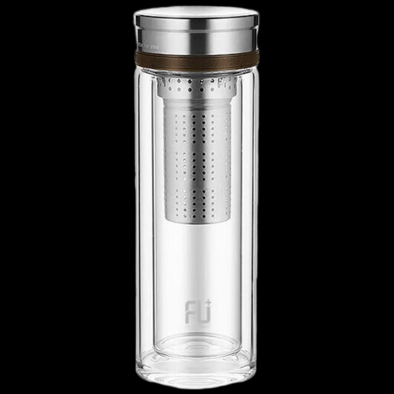 Fuguang FU+ Business Glass Tea Bottle with Infuser, 380ml