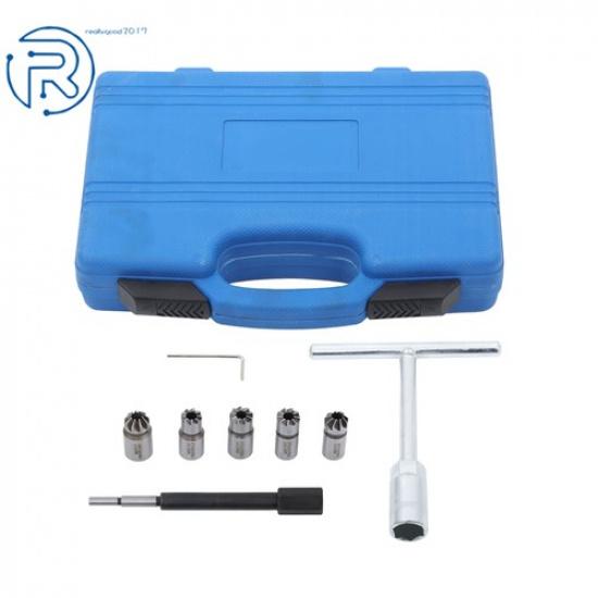 Portable Diesel Injector Seat Cutter Set 7Pcs For Diesel Engines with Case