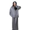 Autumn 2025 Women's Polo Collar Top & Wide Leg Pants Set