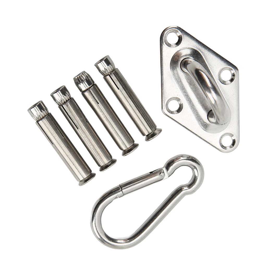 Hängematten-Aufhängeset, Wand- und Deckenhalterungsset mit Karabiner-Türschnalle für Yoga im Innenbereich