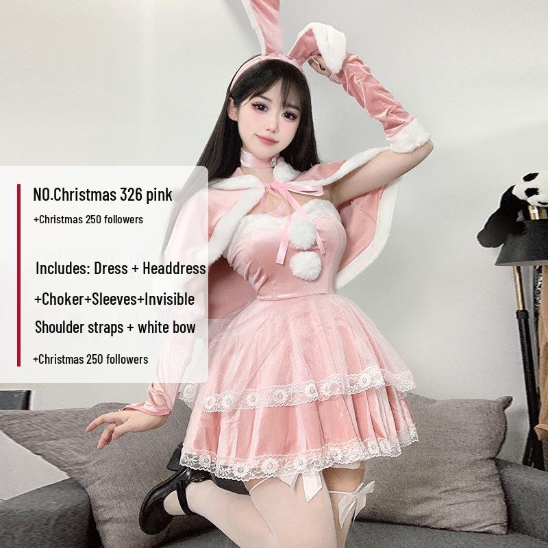 2024 Women's Sexy Christmas & New Year Costume - Little Devil Performance Outfit for Social Media Influencers
