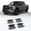 For 2021-2023 Ford F150 F-150 Carbon Fibre Abs Door Handle Bowl Cover Cup Trim