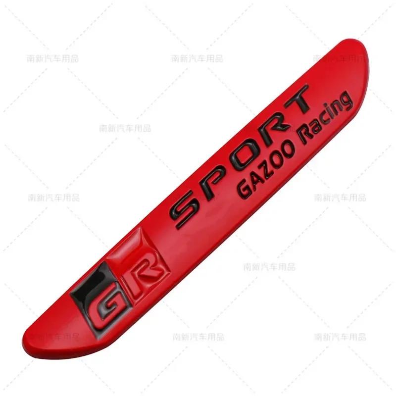 1Pcs 3D Metal GR Sport Gazoo Racing Side Fender Emblem Rear Boot Trunk Badge Sticker For Toyota GRsport C-HR RAV4 Corolla Camry