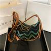 Weaving Personalized Temperament Small Bag 2025 New Trendy Summer This Year Popular Foreign Style Portable Shoulder Armpit Small Bag